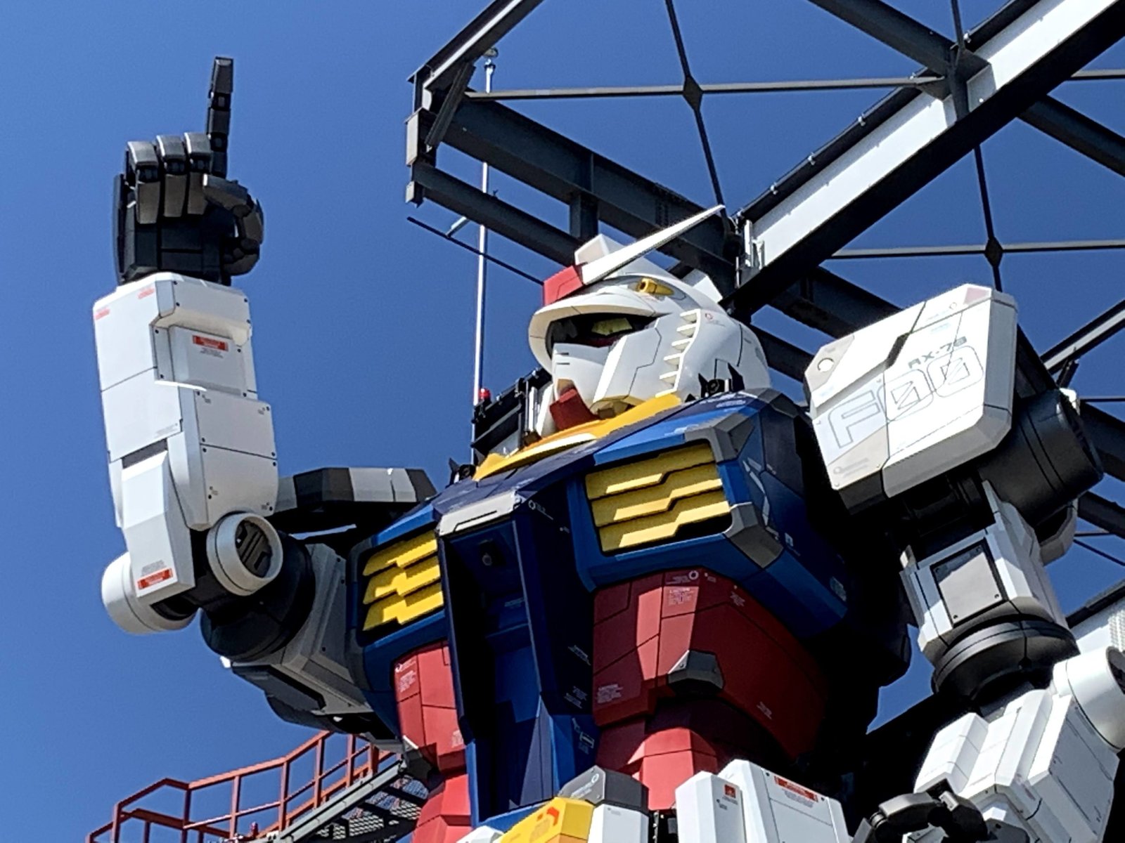 Cận cảnh phần thân Gundam/ Photo: Nipiko