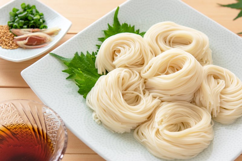 Sợi mì Somen có đặc điểm là kích thước rất nhỏ, chỉ khoảng 1,3mm/ Photo: https://s.recipe-blog.jp