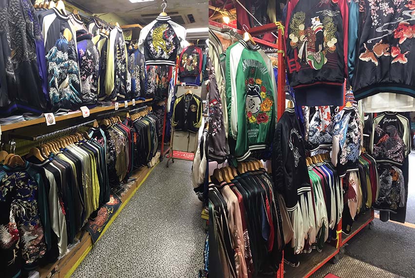 Okuma Shokai, nằm ở Ameyoko, là một cửa hàng chuyên bán sukajan / Photo: https://www.gotokyo.org