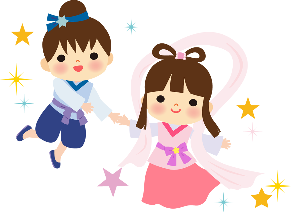 Lễ Thất tịch (七夕) có thể đọc là Tanabata cũng có thể đọc là Shichiseki / Photo: https://illust-dayori.com
