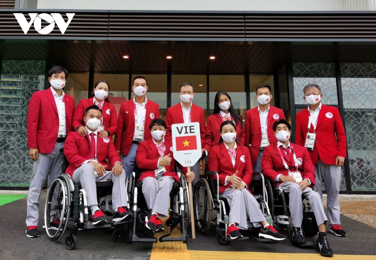 Đoàn Việt Nam tham dự Paralympic Tokyo 2020/ Photo: vov.vn