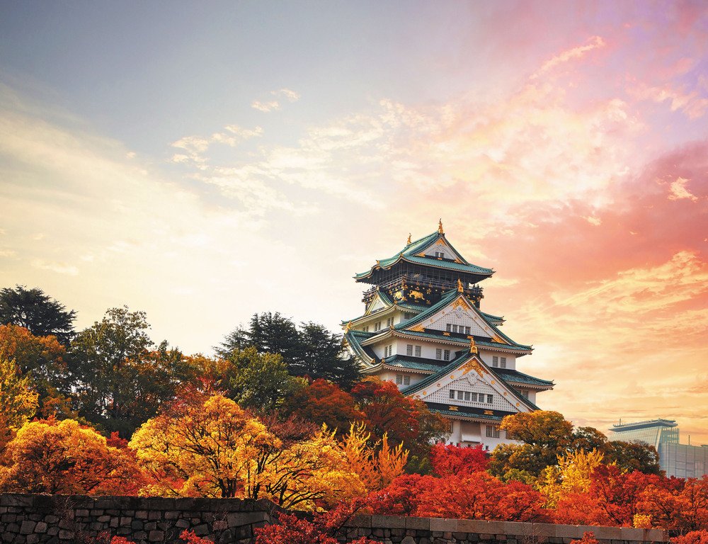Lâu đài Osaka vào mùa thu/ Photo: https://asp.hotel-story.ne.jp
